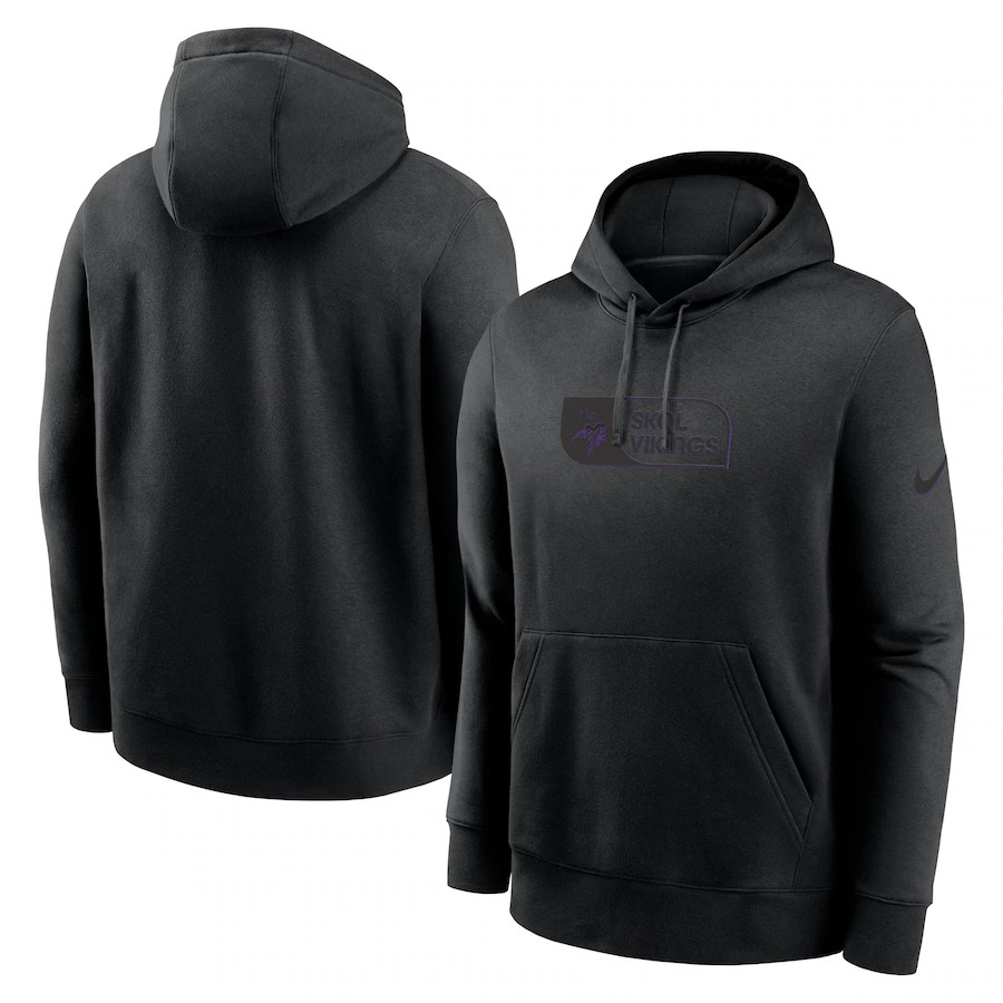 Men minnesota vikings black style #8 2024 NFL hoodie->minnesota vikings->NFL Jersey